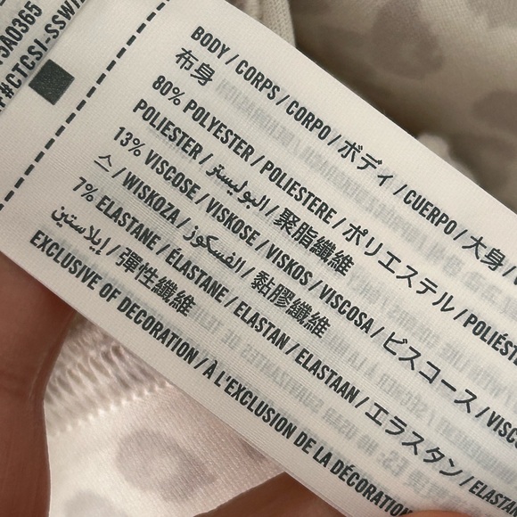 YPB Abercrombie & Fitch “Your Personal Best” Half-Zip Leopard Pullover Size M - Picture 5 of 8